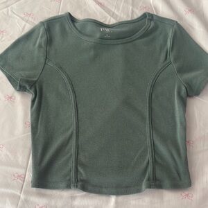 PacSun Green Fitted Crop T-Shirt